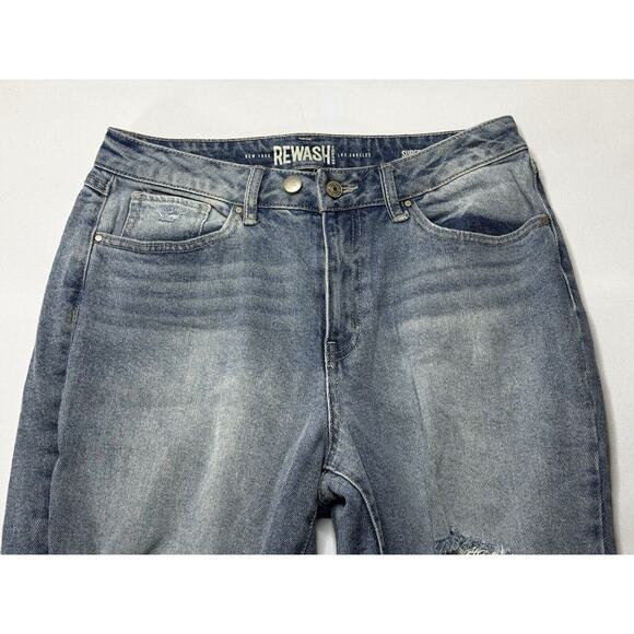 Rewash Women's Distressed Super High Rise Mom Jeans - Size 9 (29x26) *READ* - Picture 3 of 8
